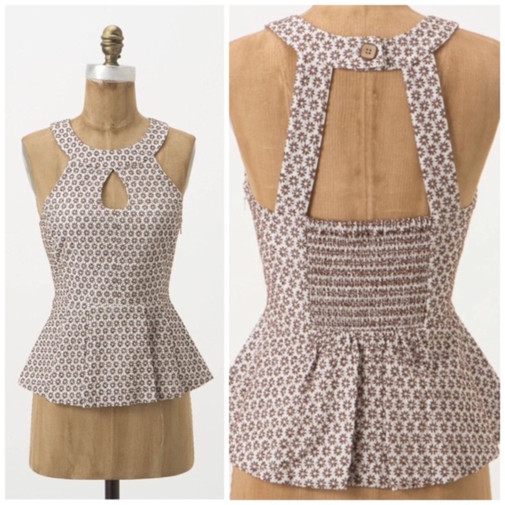 Vanessa Virginia (Anthropologie) Peplum Top
